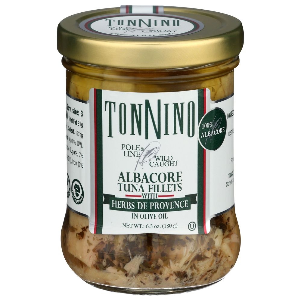 Tonnino Albacore Tuna Fillets with Herbs De Provence, 6.3 Ounce -- 6 per case