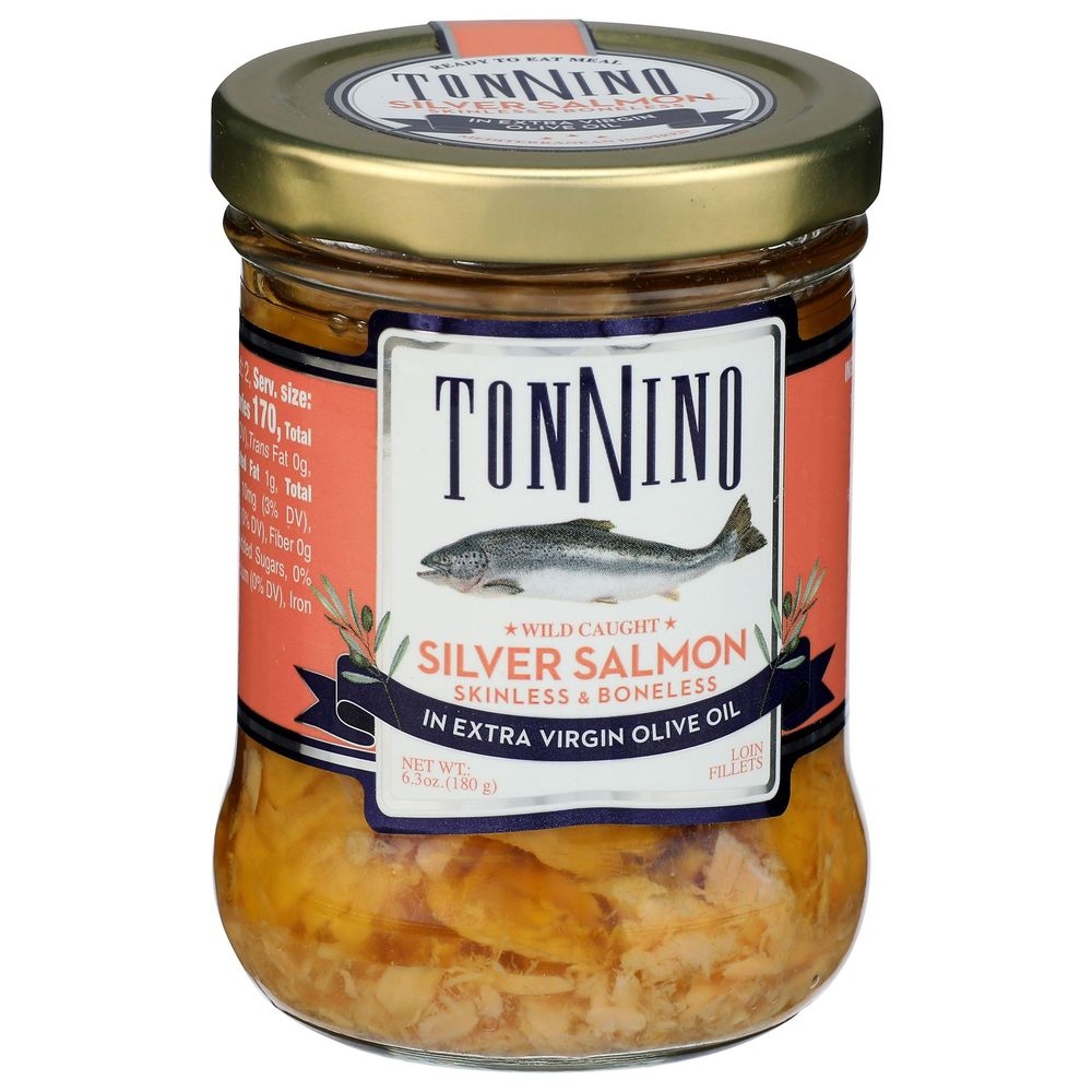 Tonnino Silver Salmon Fillet in Extra Virgin Olive Oil, 6.3 Ounce -- 6 per case