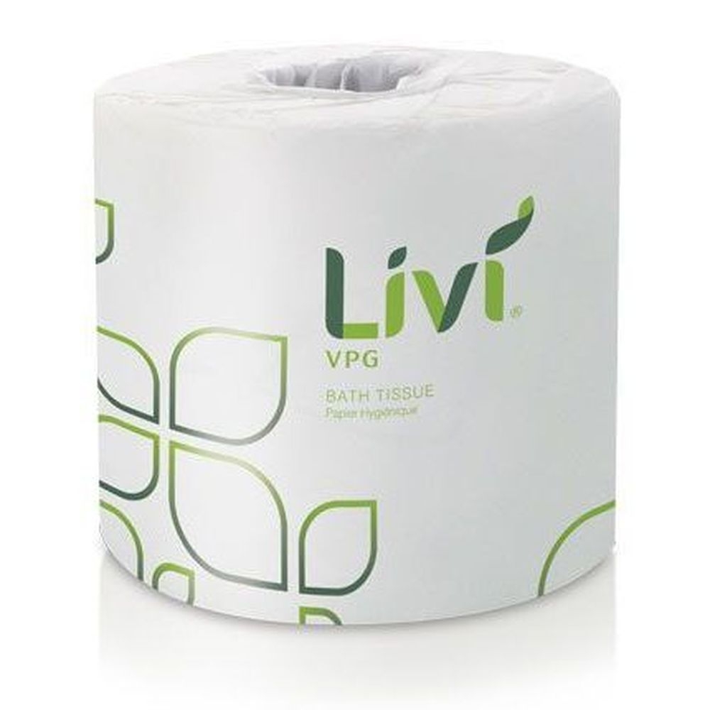 Solaris Livi VPG White 2 Ply Bath Tissue, 4 x 3.66 inch -- 48000 per case