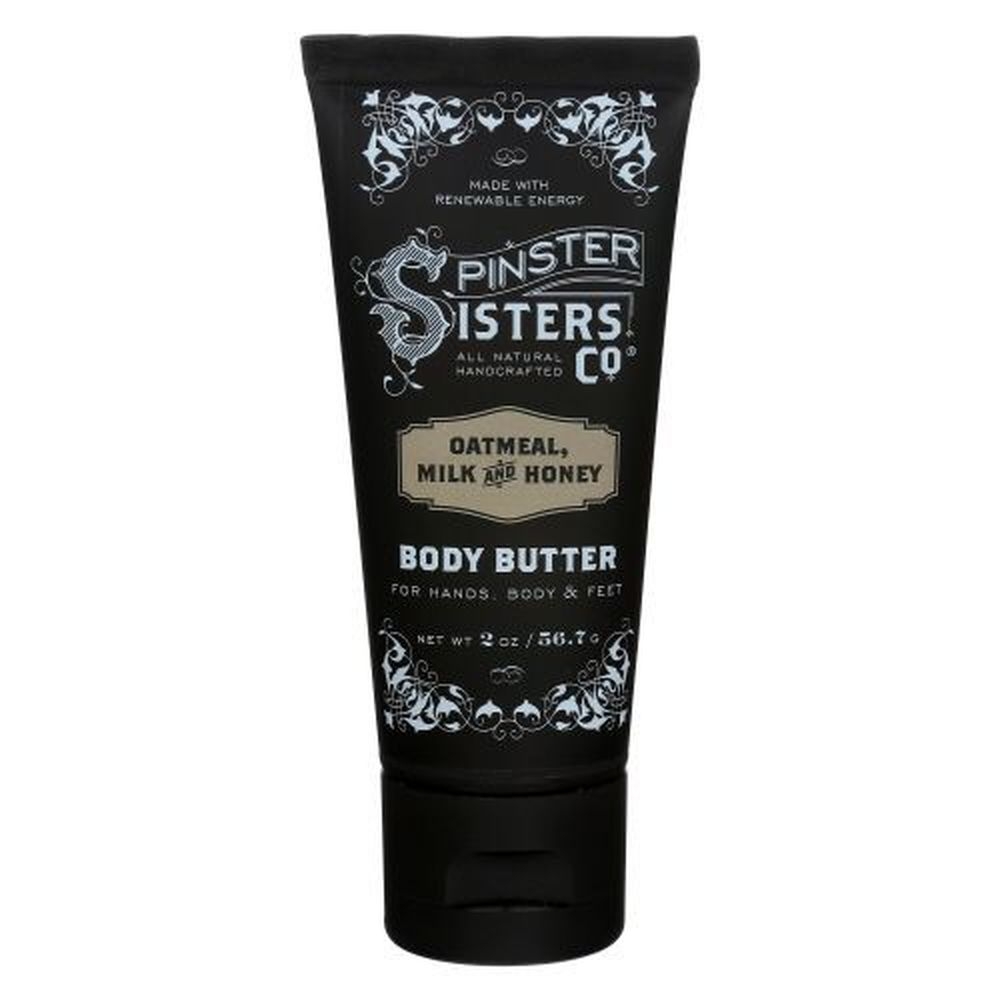 Spinster Sisters Oatmeal Milk and Honey Body Butter, 2 Ounce -- 6 per case