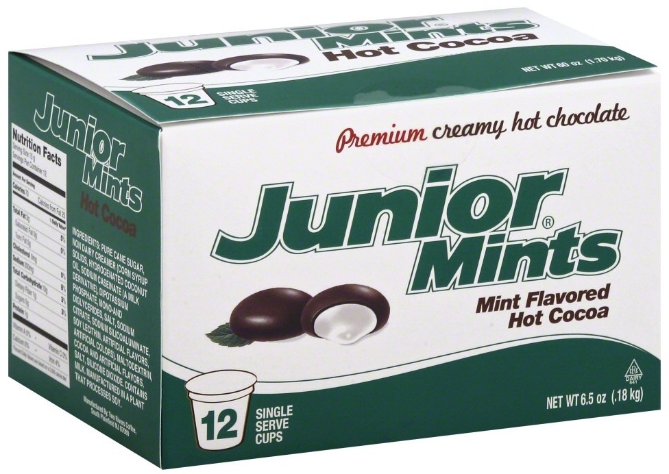 Cocoa Hot Tootsie Roll Junior Mint Hot Cocoa, 12 count per pack -- 6 per case