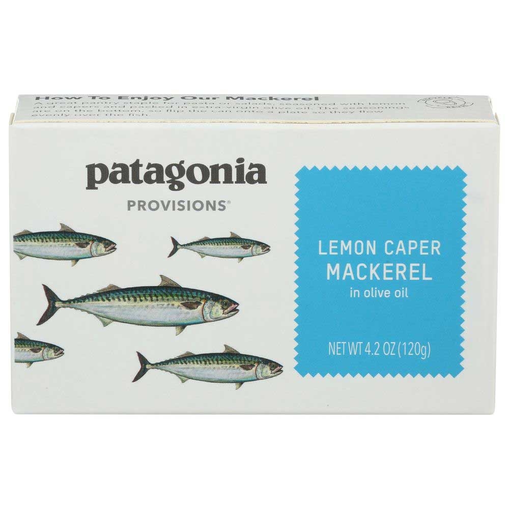 Patagonia Provisions Lemon Caper Mackerel in Olive Oil, 4.2 Ounce -- 10 per case