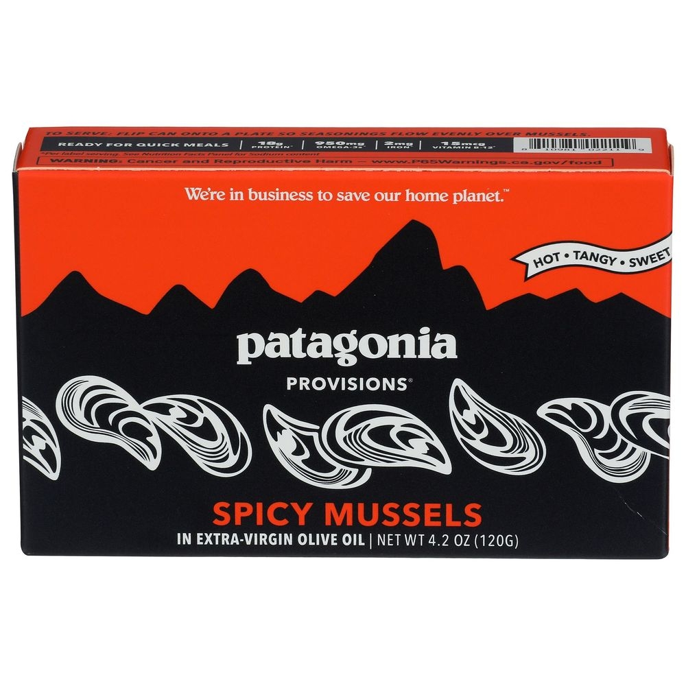 Patagonia Provisions Organic Spicy Mussels, 4.2 Ounce -- 10 per case