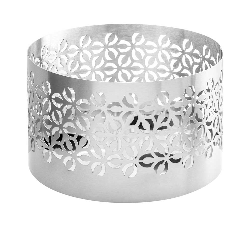 Rosseto Iris Round Stainless Steel Warmer with Grill, 16 x 16 x 9 inch