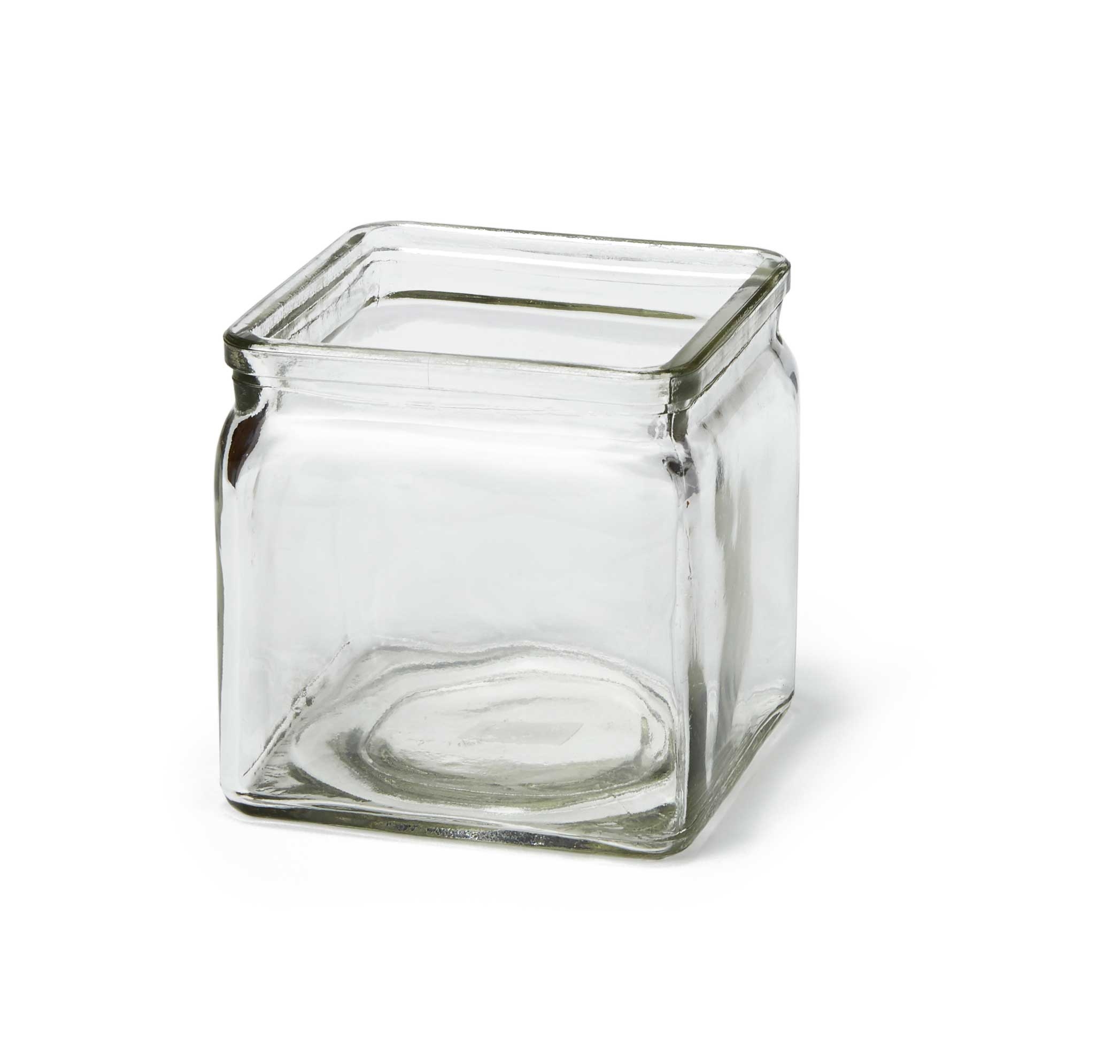 Rosseto Clear Glass Square Jar, set of 3