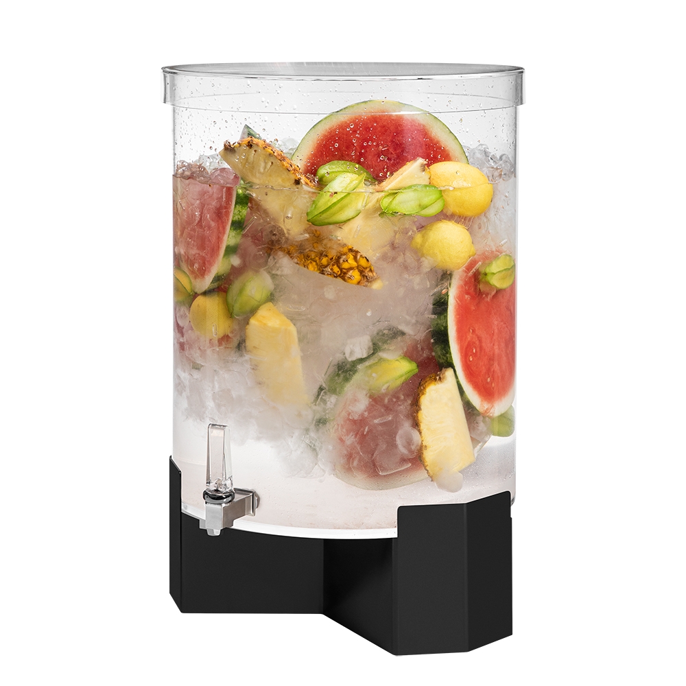 Rosseto Extra Large Beverage Dispenser with Black Matte Metal Base, 14 Gallon Capacity