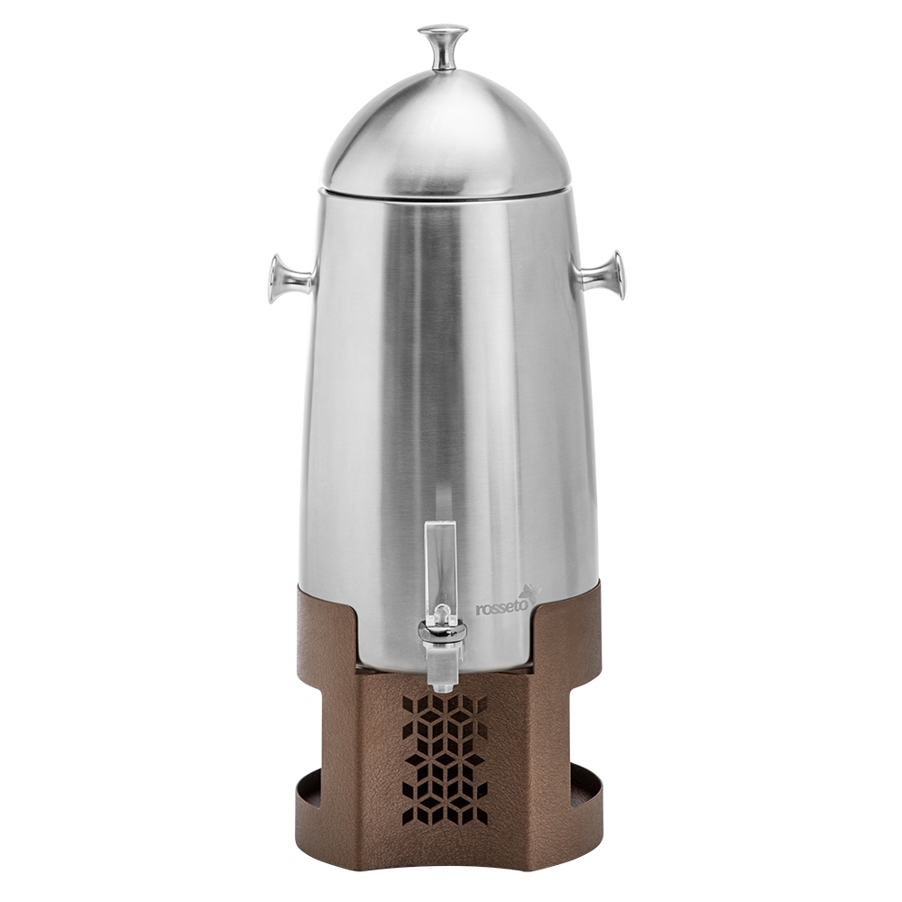 Rosseto Mosaic Coffee Urn with Bronze Base, 3 Gallon