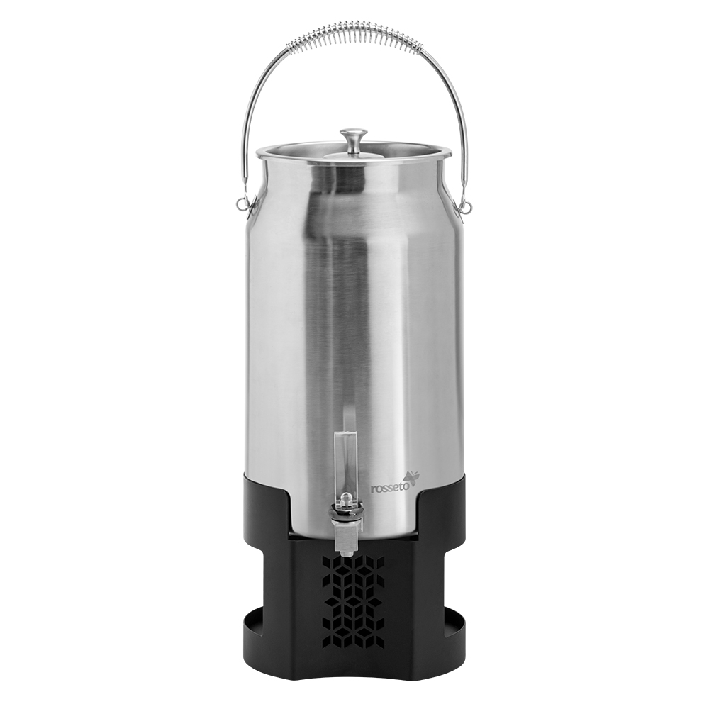 Rosseto Mosaic Milk Urn with Black Matte Base, 3 Gallon Capacity
