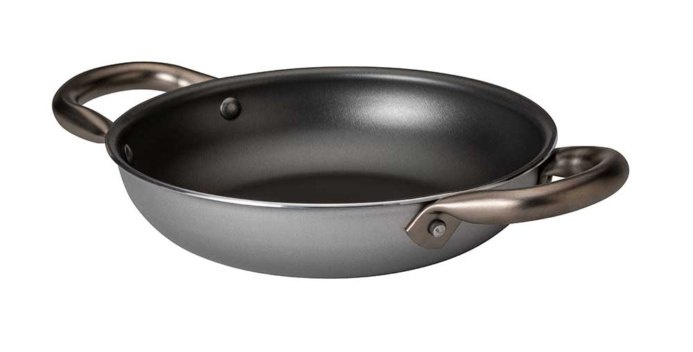 Rosseto Cooklite Natural Aluminum 1 Quart Skillet with Handles, set of 6