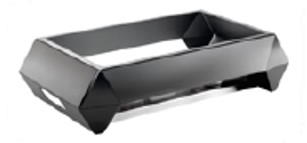 Rosseto Diamond Multi-Chef Black Warmer with 3 Fuel Holders and Burner Holder