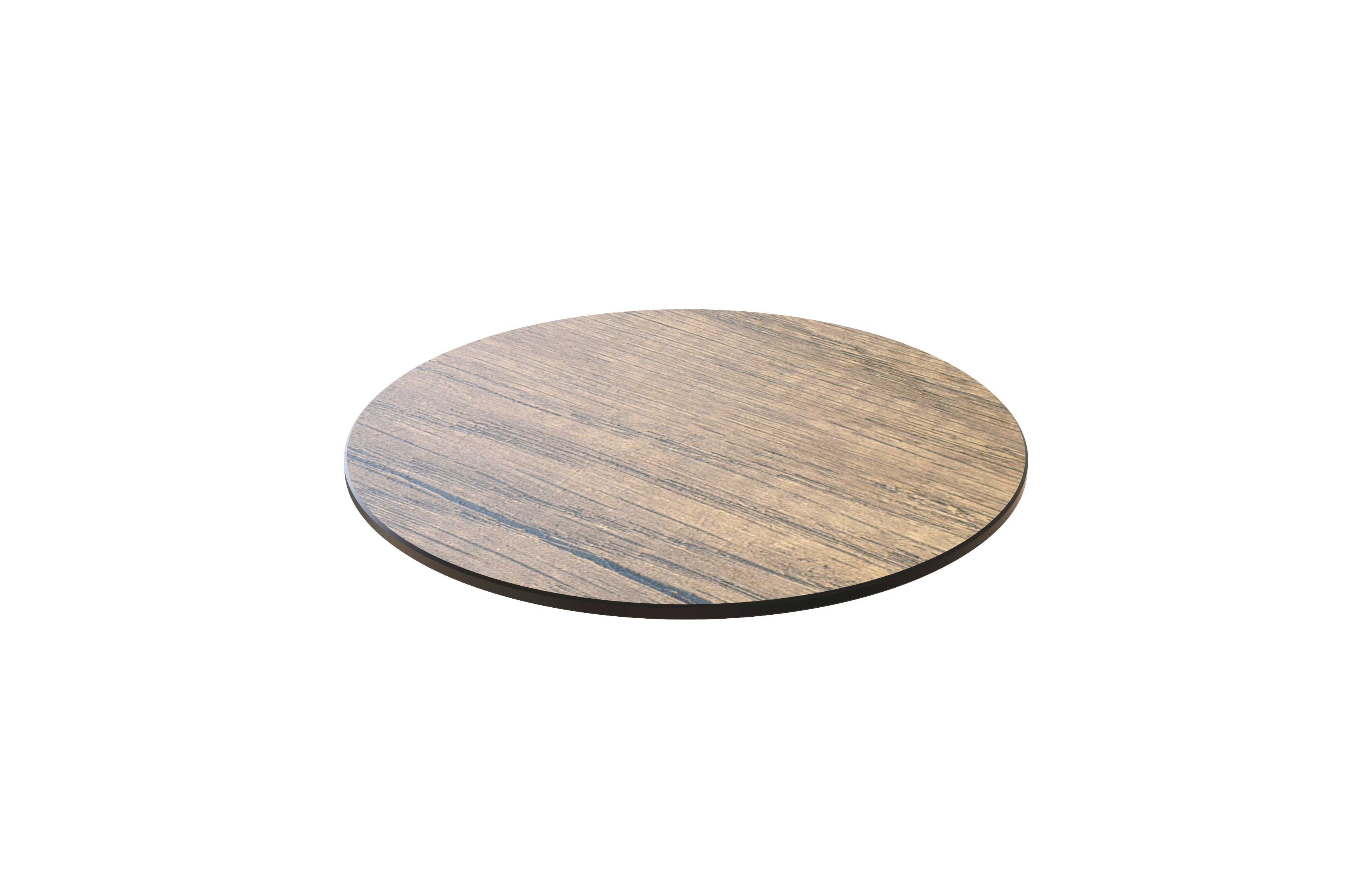 Rosseto Modulite Walnut Round HPL Table Top, 14 x 14 x 0.3 inch