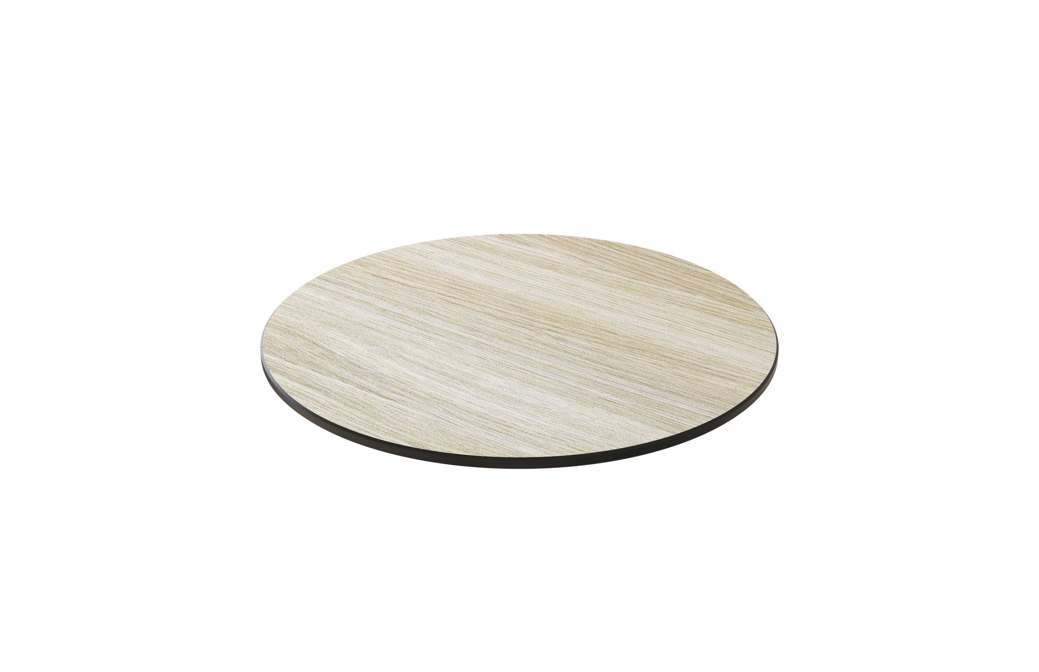 Rosseto Modulite Natural Wood Round HPL Table Top, 14 x 14 x 0.3 inch