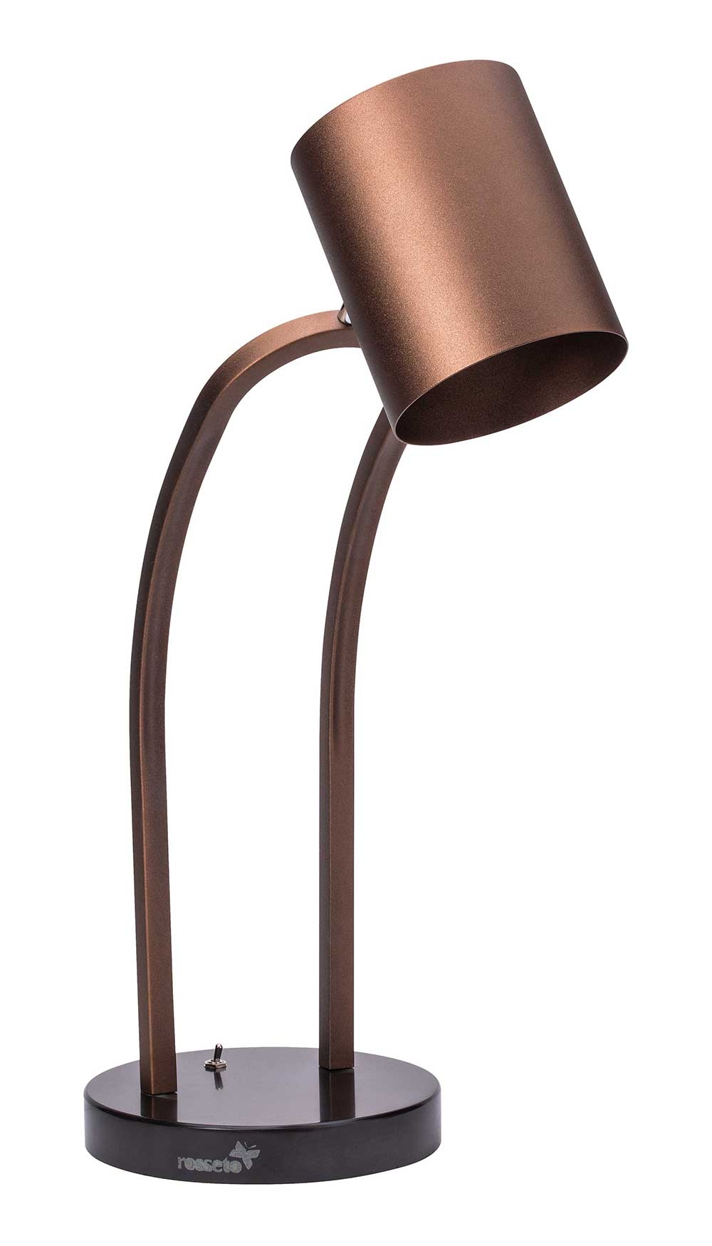 Rosseto Single Bronze Heat Lamp with Black Metal Base and Plain Shade, 9.75 Ã— 19.5 Ã— 26 inch