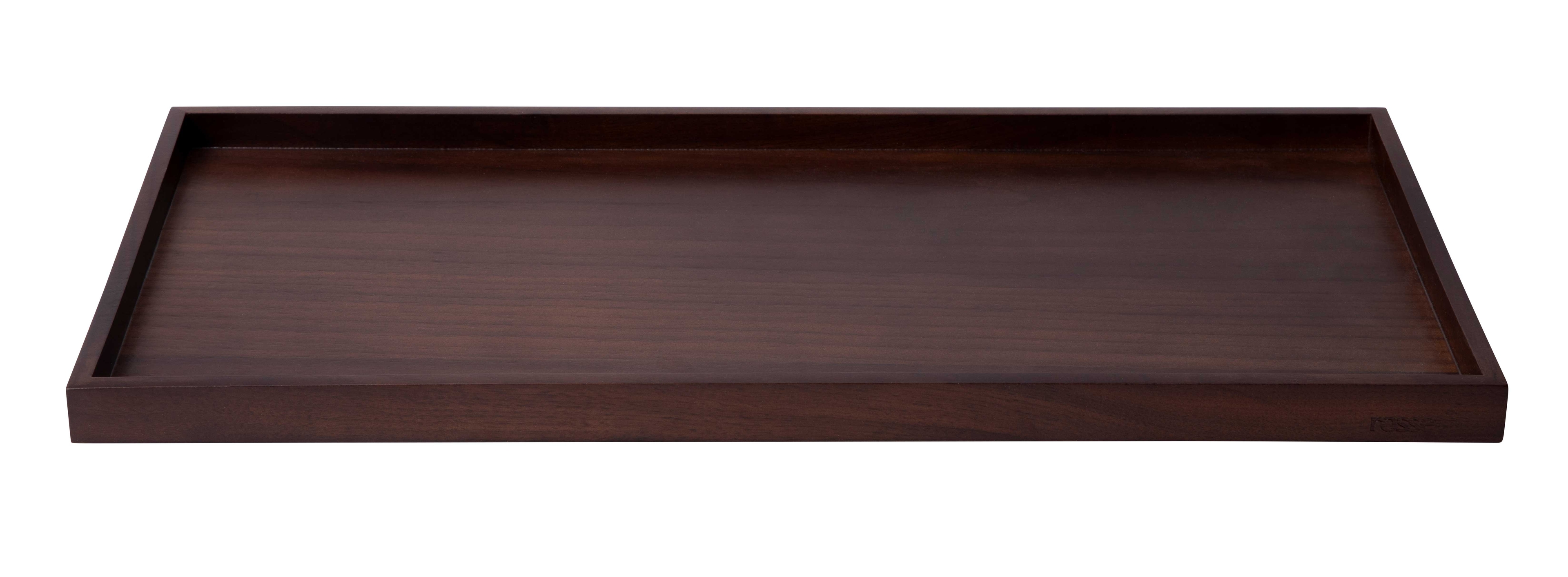 Rosseto SkyRize Medium Rectangle Walnut Shelf, 17 x 8.5 x 1 inch