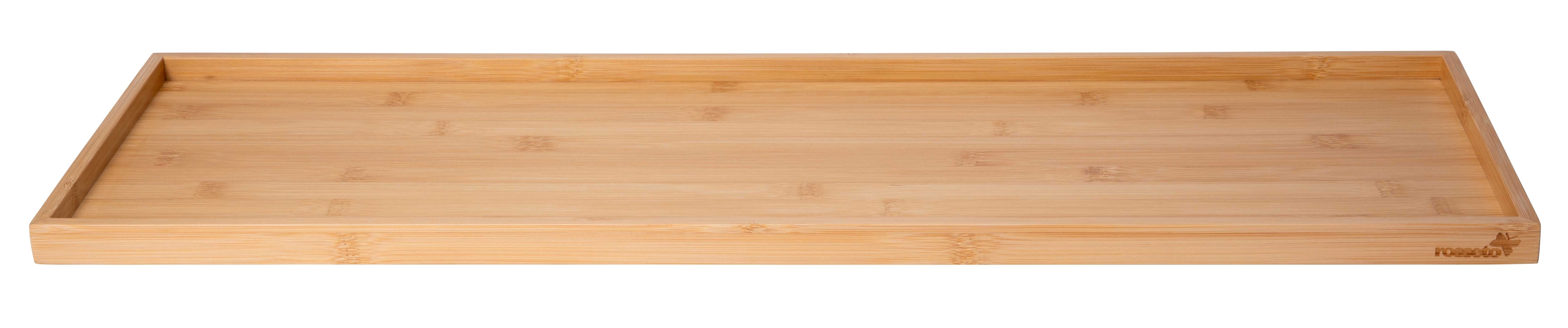 Rosseto SkyRize Large Rectangle Bamboo Shelf, 25.8 x 8.5 x 1 inch