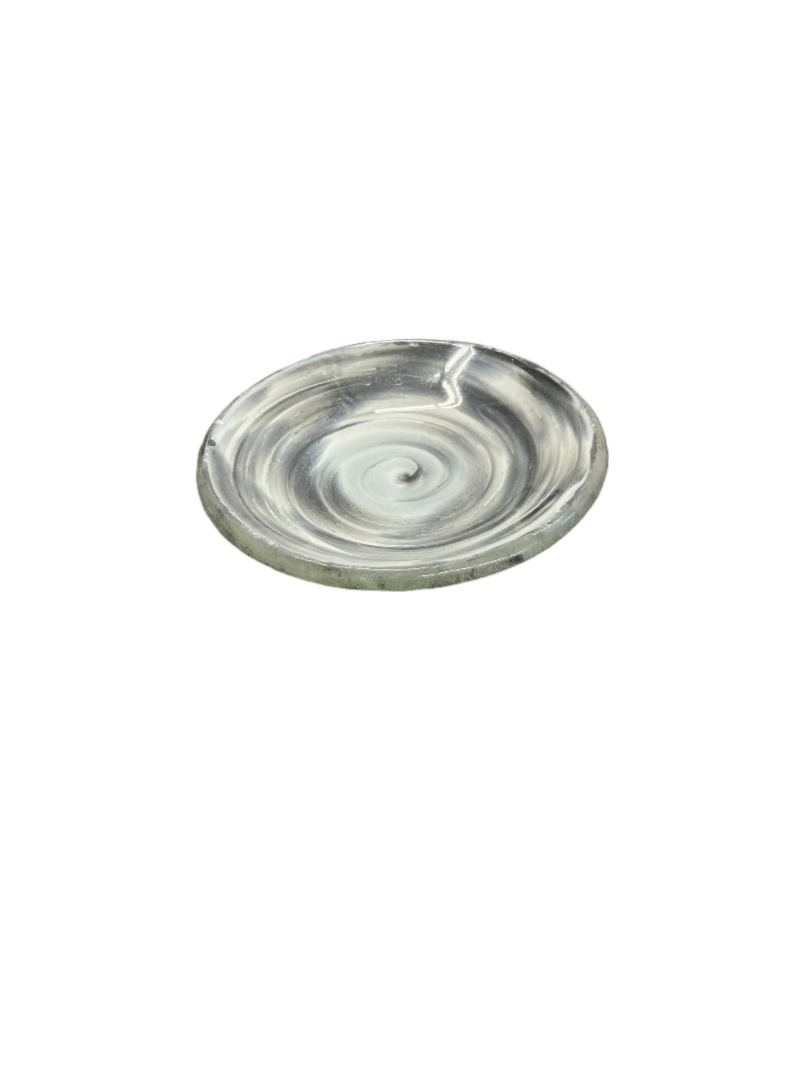 Rosseto Aroma Black and White Mini Round Plate, set of 12