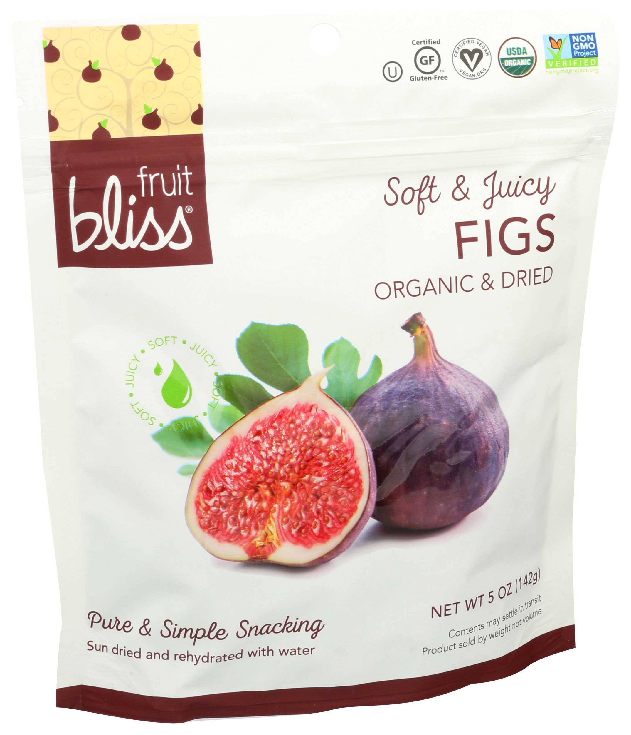 Fruit Bliss Organic Dried Turkish Figs Fruit, 5 Ounce -- 6 per case