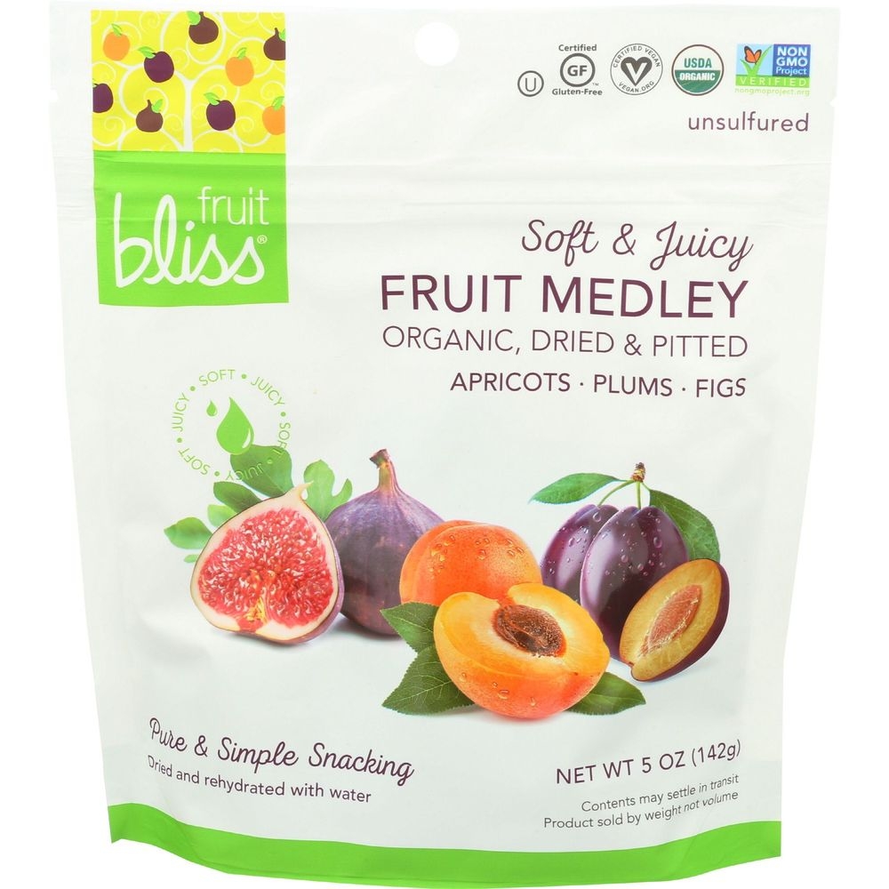 Fruit Bliss Organic Fruit Medley Snacks, 5 Ounce -- 6 per case