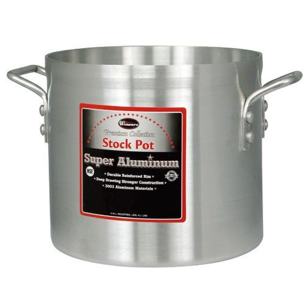 Winco AXS-40 Super Aluminum Stock Pot, 40 Quart Capacity