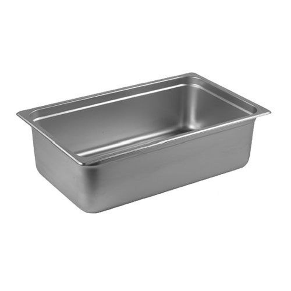 Winco SPJP-106 23 Gauge 18/8 Stainless Steel Full Size Anti-Jam Steam Table Pan, 6 inch Deep