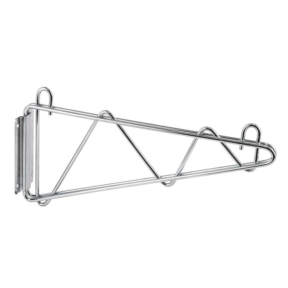 Winco VCB-14 Chrome-Plated Wire Shelving Wall Mount Bracket, 14 inch