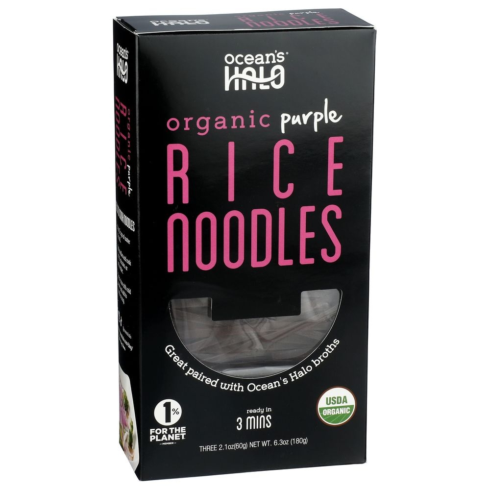 Oceans Halo Organic Purple Rice Noodle, 6.3 Ounce -- 5 per case