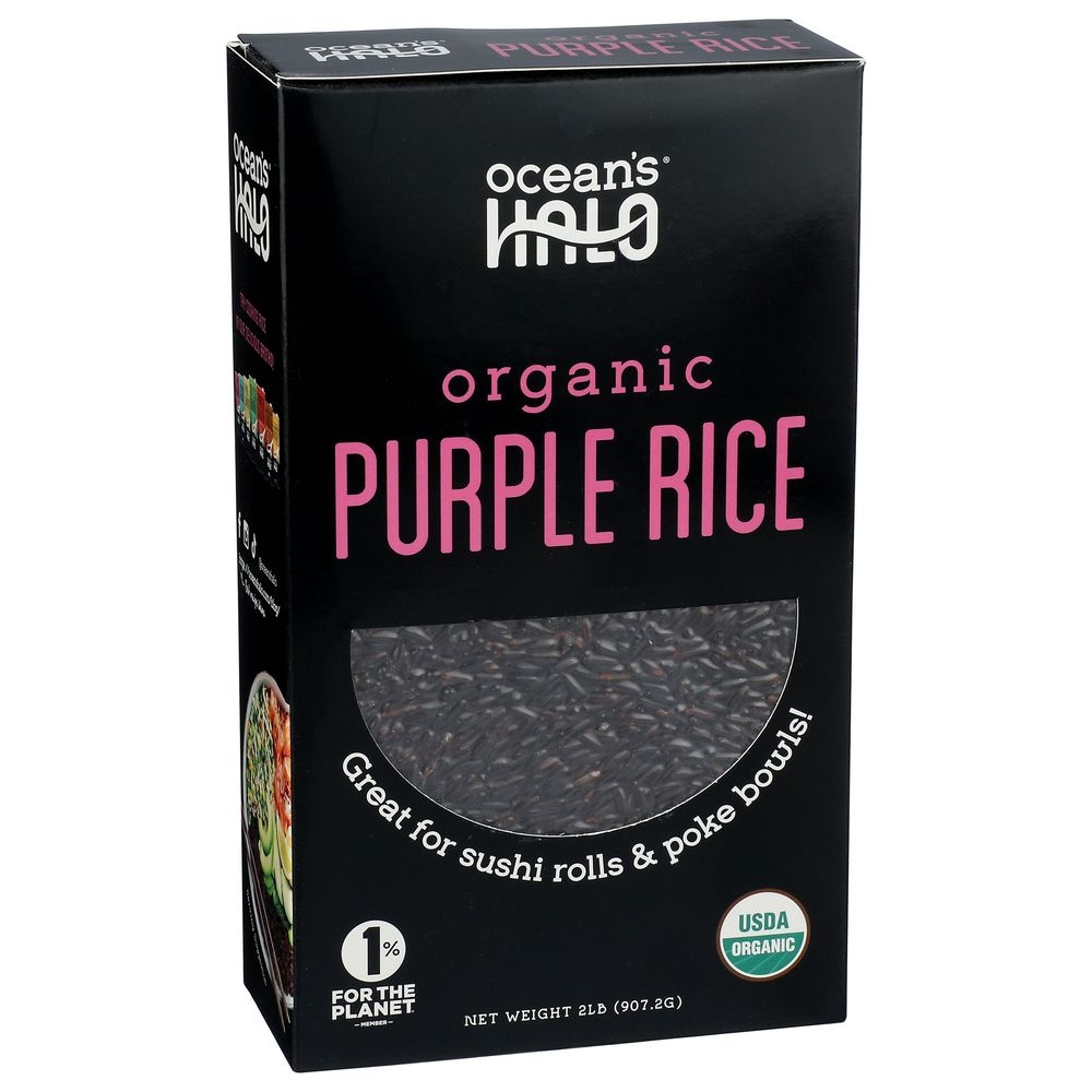 Oceans Halo Organic Purple Rice, 2 Pound -- 5 per case