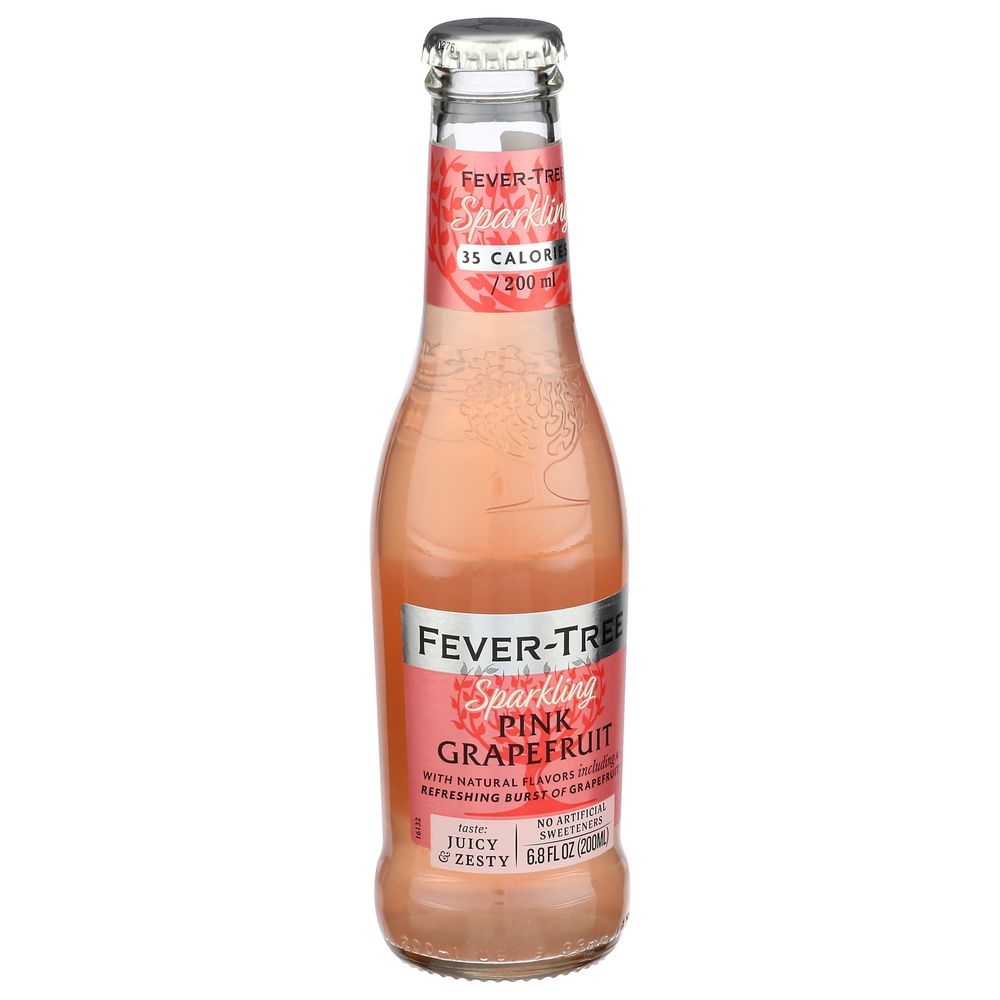 Fever-Tree Sparkling Pink Grapefruit Soda, 6.8 Fluid Ounce -- 24 per case