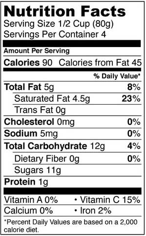 Fronen Madagascar Vanilla Ice Cream, 1 Pint -- 8 per case