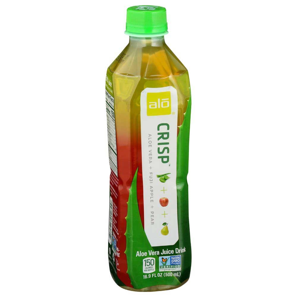ALO Crisp Fuji Apple and Pea with Aloe Vera Drink, 16.9 Fluid Ounce -- 12 per case.