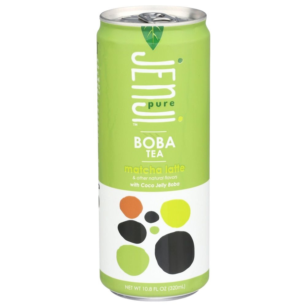Jenji Pure Matcha Latte Boba Tea, 10.8 Fluid Ounce -- 12 per case