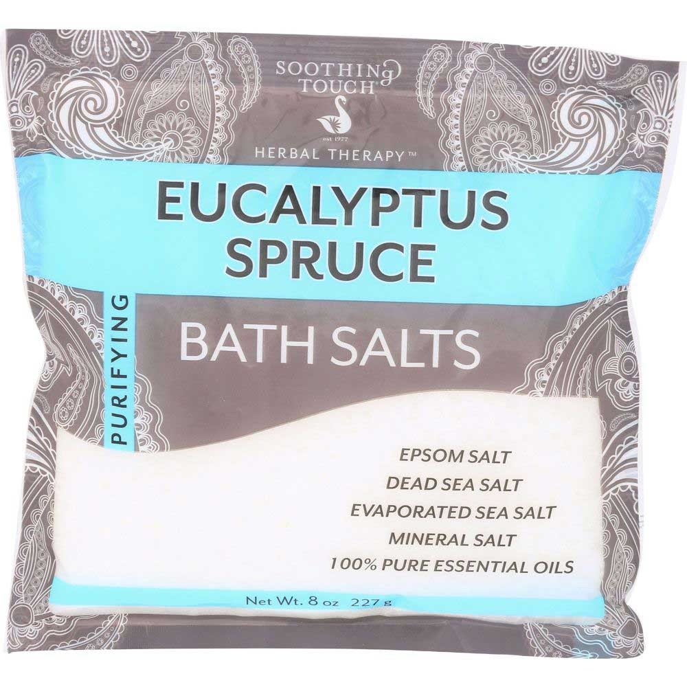 Soothing Touch Eucalyptus Spruce Bath Salt, 8 Ounce -- 6 per case