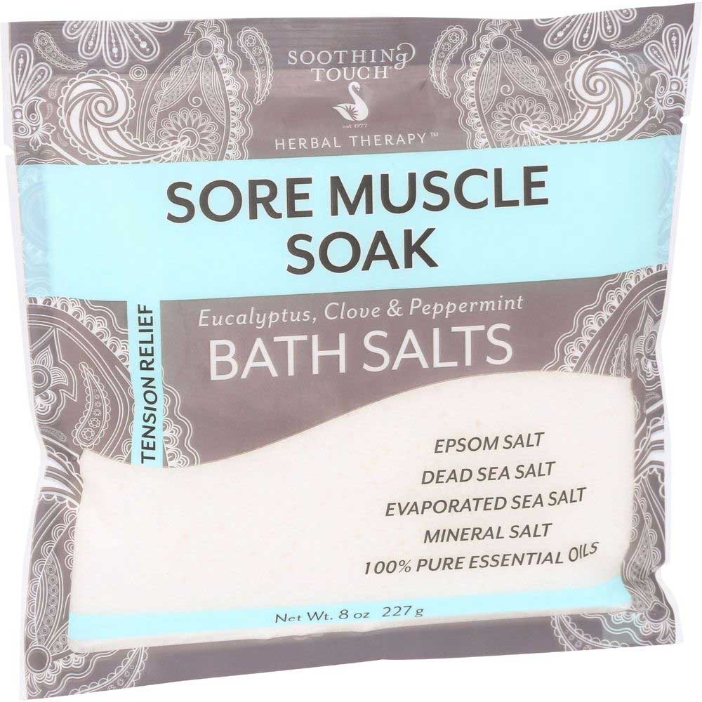 Soothing Touch Sore Muscle Soak Bath Salt, 8 Ounce -- 6 per case