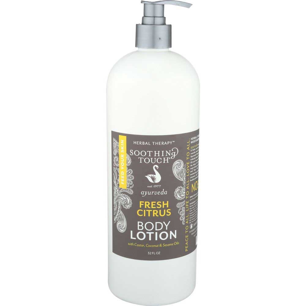 Soothing Touch Ayurveda Fresh Citrus Body Lotion, 32 Fluid Ounce