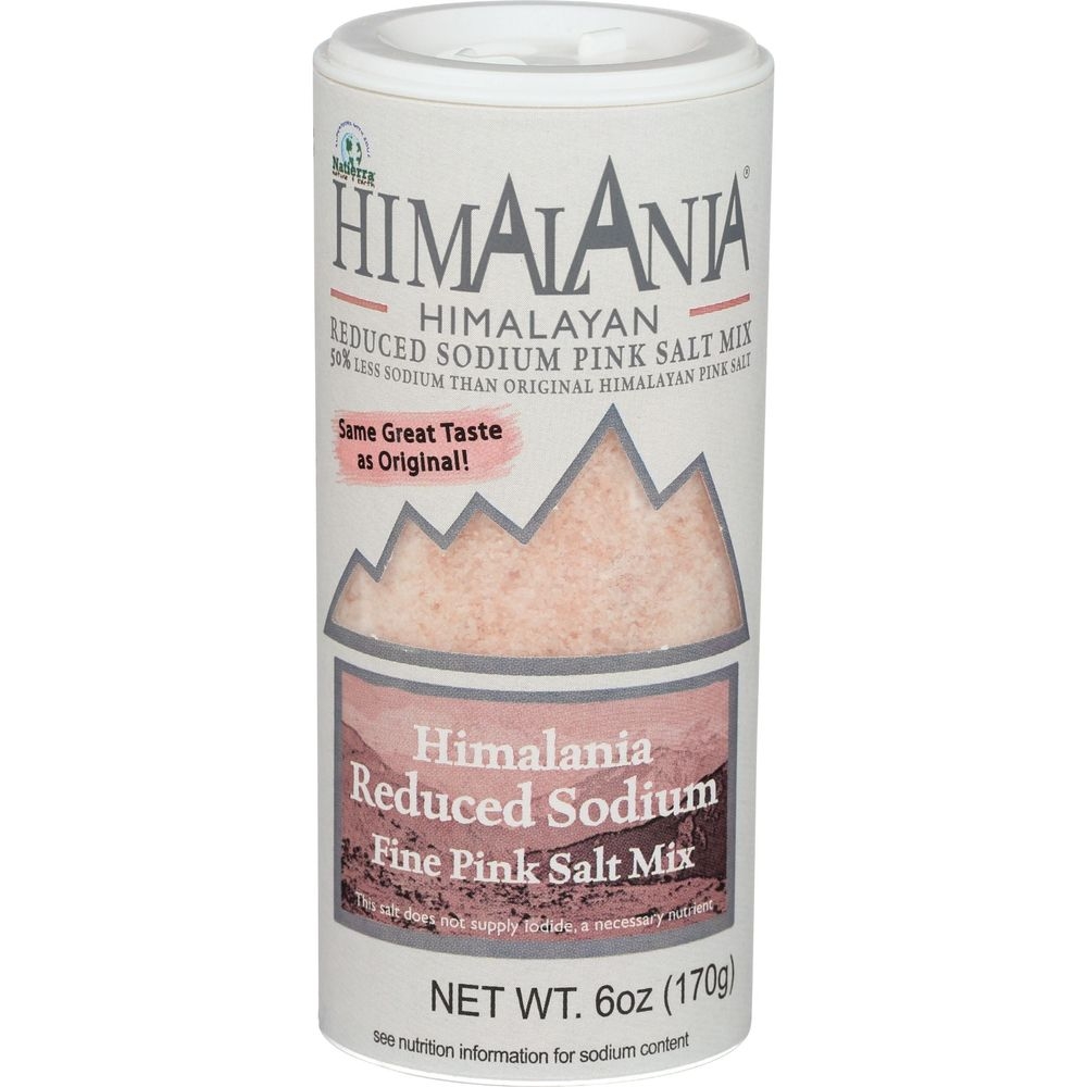 Natierra Himalania Himalayan Reduced Sodium Fine Pink Salt Mix, 6 Ounce -- 6 per case