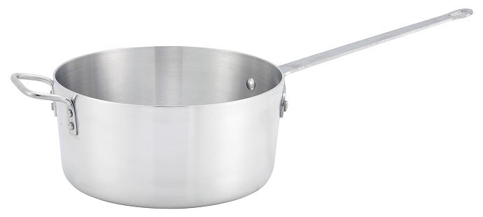 Winco Winware Aluminum Heavy Weight Sauce Pan, 10 Quart.