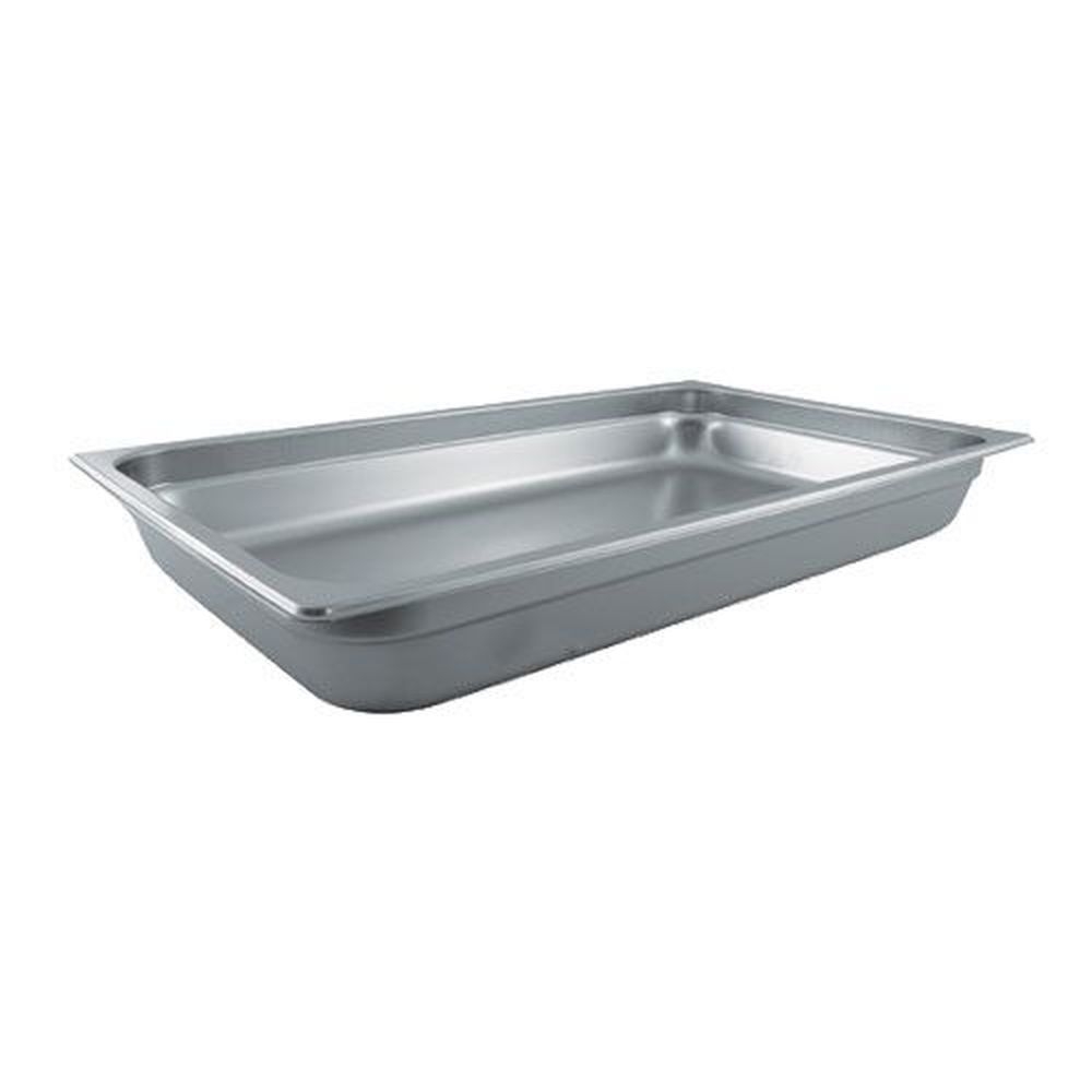 Winco SPJL-102 25 Gauge 18/8 Stainless Steel Full Size Anti-Jam Steam Table Pan, 2.5 inch Deep