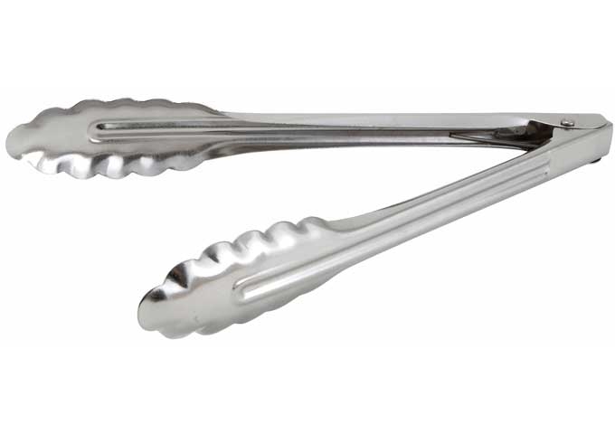 Winco Medium Weight Coiled Spring Utility Tong, 16 inch.