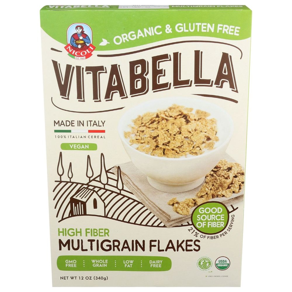 Vitabella High Fiber Multigrain Corn Flakes, 12 Ounce -- 8 per case