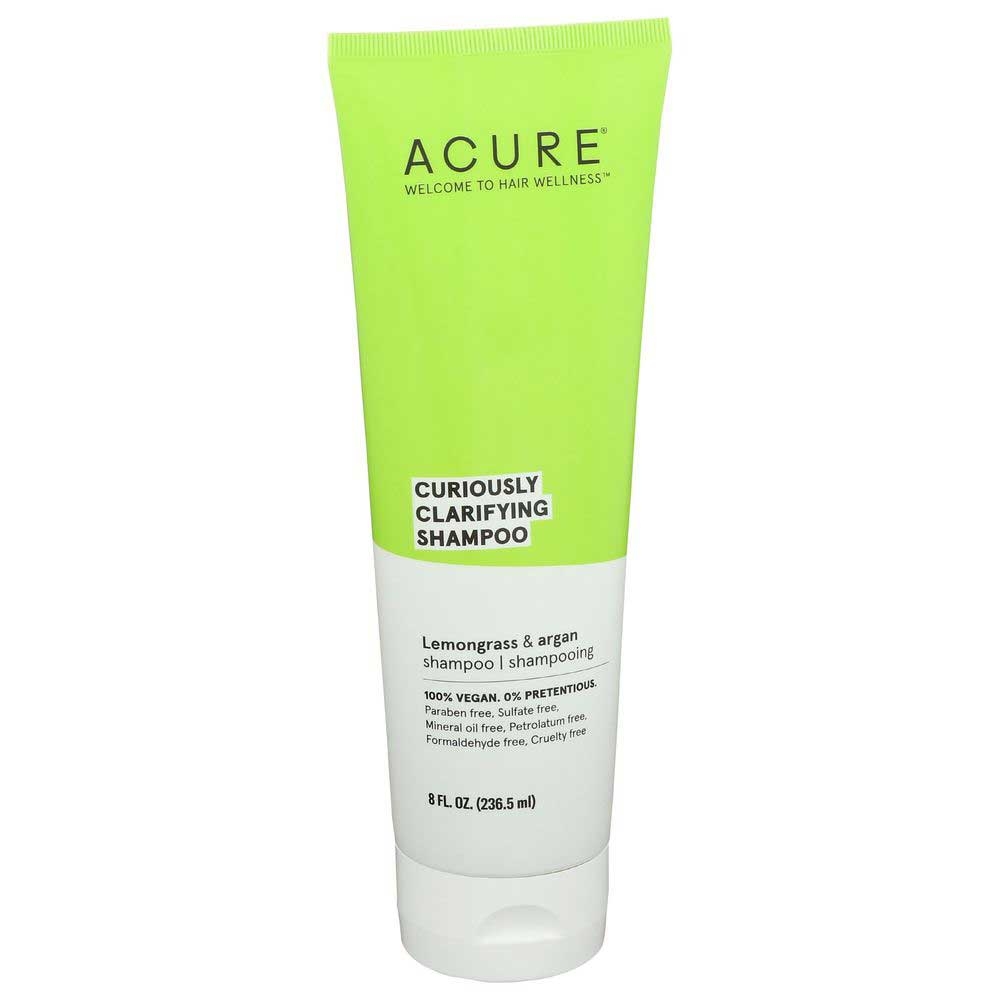 Acure Lemongrass and Argan Curiously Clarifying Shampoo, 8 Fluid Ounce