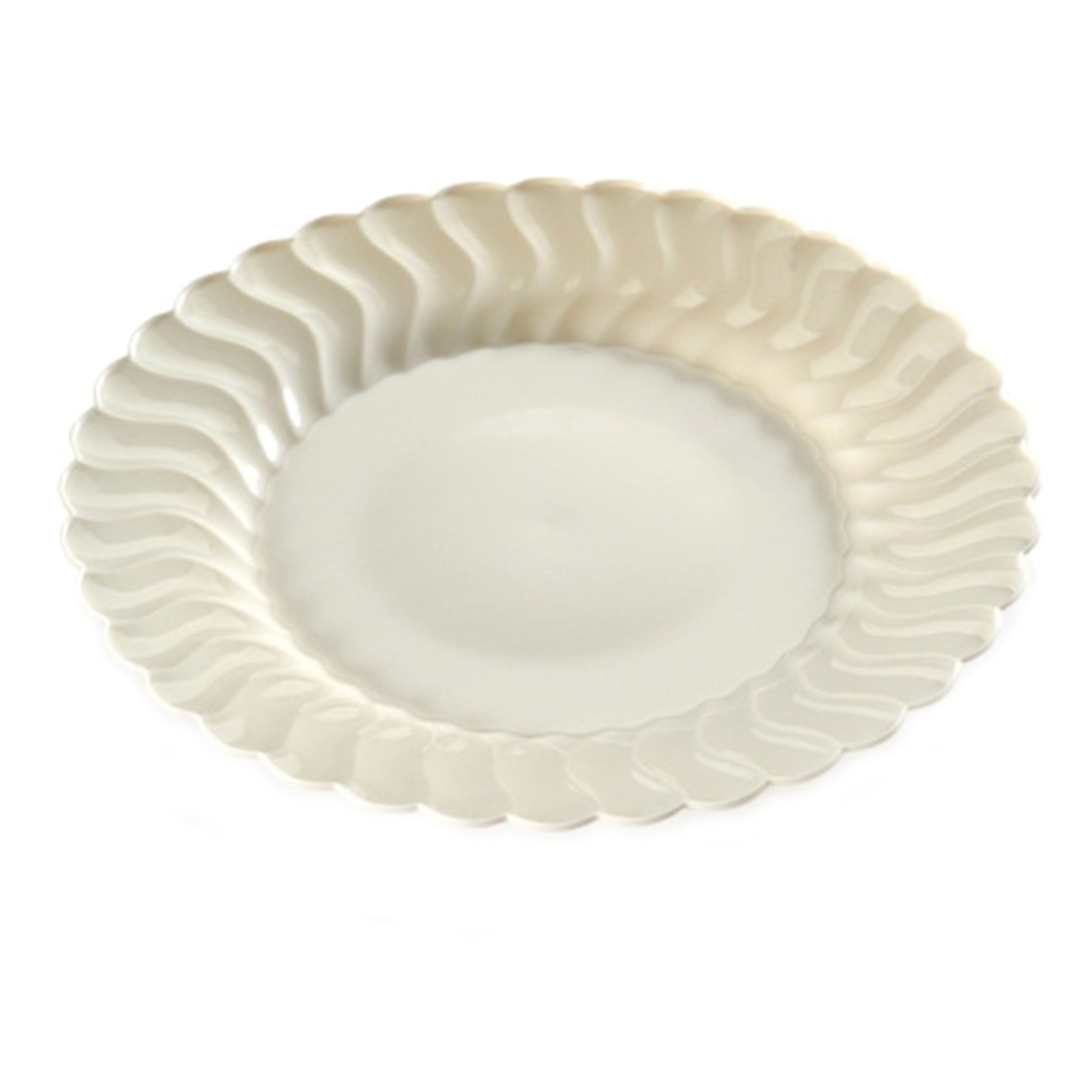 Fineline Settings Flairware Clear Plastic Salad Plate, 7.5 inch -- 180 per case