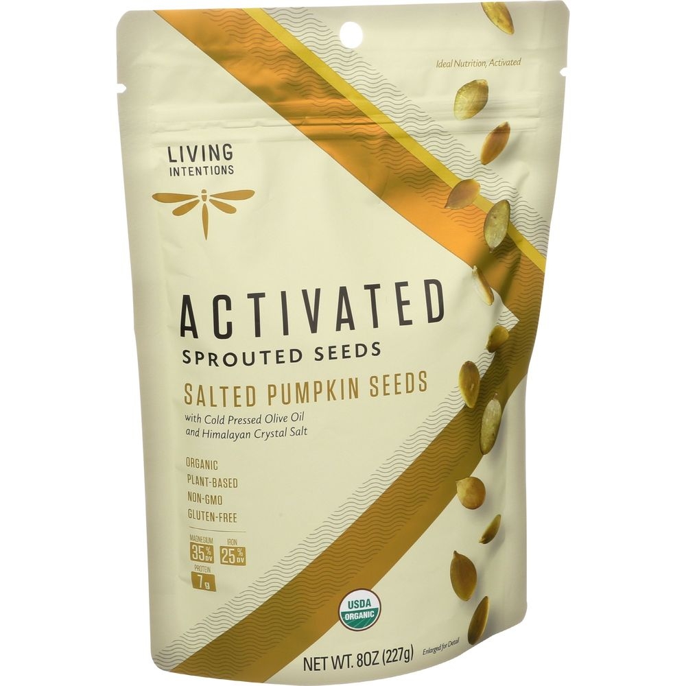 Living Intentions Organic Sprouted Pumpkin Seeds, 8 Ounce -- 6 per case