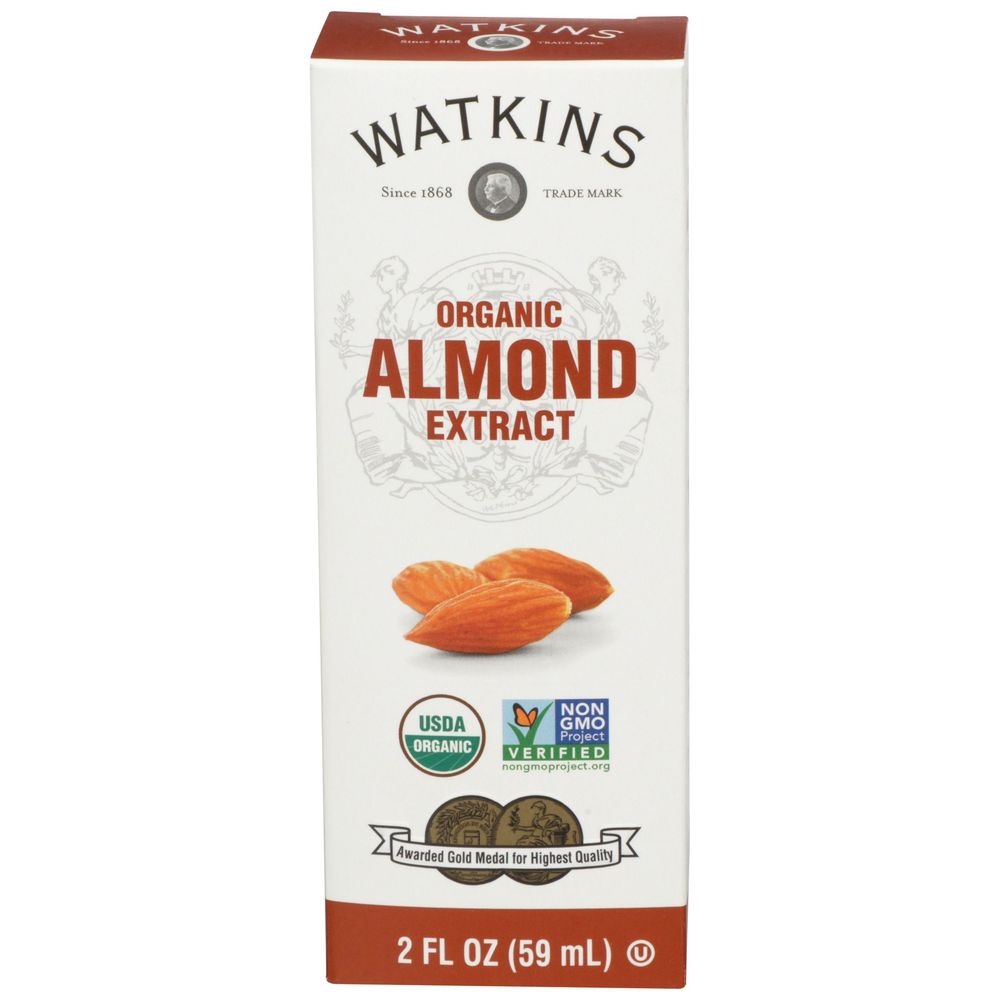 Watkins Organic Pure Almond Extract, 2 Fluid Ounce -- 12 per case