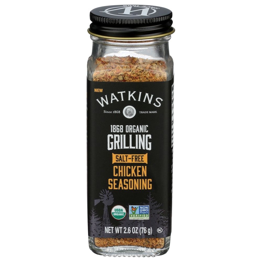 Watkins Organic Salt Free Chicken Seasoning, 2.6 Ounce -- 12 per case