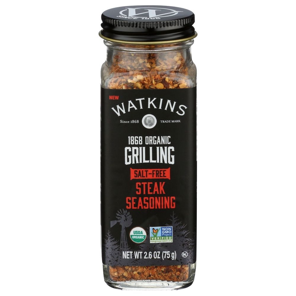 Watkins Organic Salt Free Steak Seasoning, 2.6 Ounce -- 12 per case