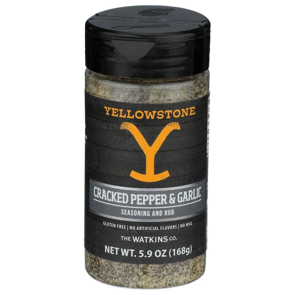 Yellowstone Cracked Pepper and Garlic Seasoning and Rub, 5.9 Ounce -- 6 per case