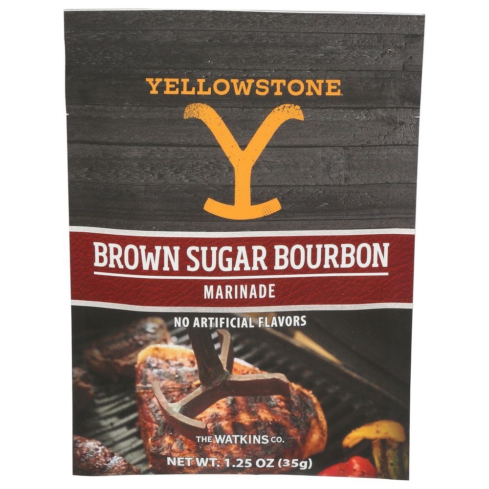 Yellowstone Brown Sugar Bourbon Marinade, 1.25 Ounce -- 12 per case