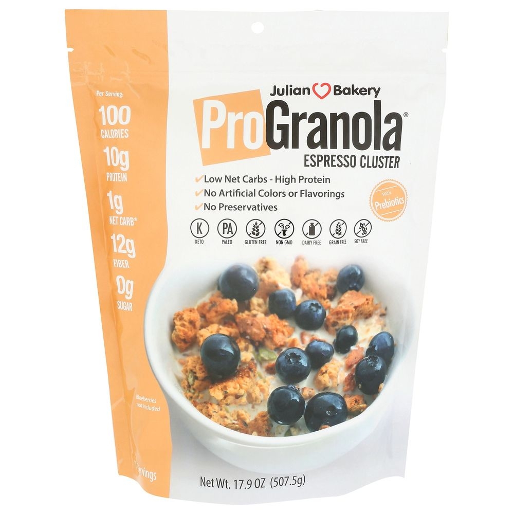 Julian Bakery ProGranola Espresso Cluster, 17.9 Ounce -- 12 per case