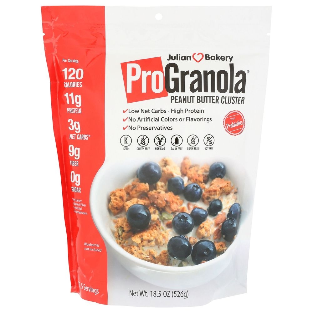 Julian Bakery ProGranola Peanut Butter Cluster, 1.16 Pound -- 12 per case