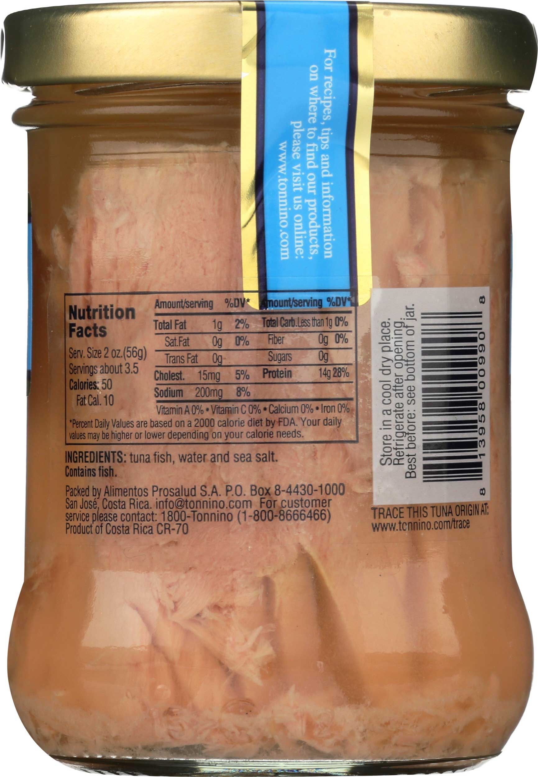 Tonnino Tuna Fillets in Spring Water, 6.7 Ounce -- 6 per case